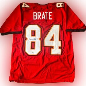 Cameron Brate Signed Tampa Bay Buccaneers Football Jersey - Size XL